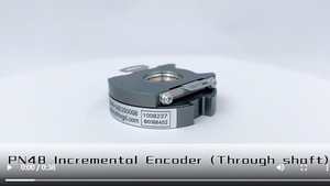 PN48 48mm encoder incremental sensor for servo motor customized shaft 14mm UVW signal rotary encoder pulse up to 10000/16 ppr