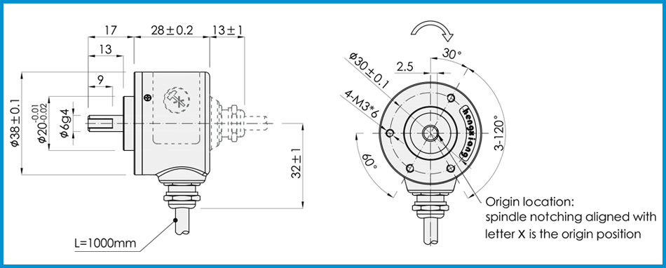 product-HENGXIANG-SJ38 Solid Shaft Encoder single turn absolute encoder Gray code Parallel output 3