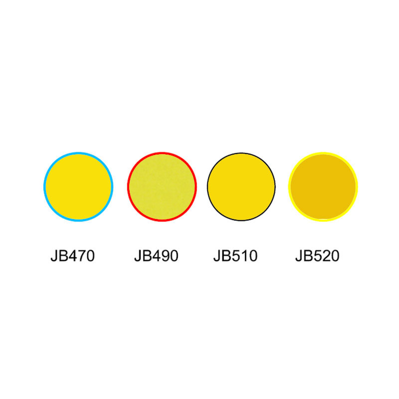 Golden glass yellow colored glass filter JB470 JB490 JB510 JB520
