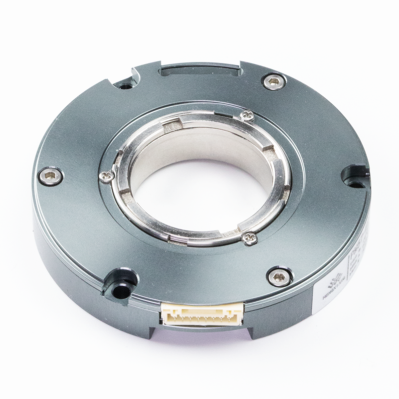 PM58 Bearingless Absolute Encoder Single-turn Multi-turn Biss-C SSI RS485 Max To 24bit hollow shaft 14-24mm thickness 10mm 