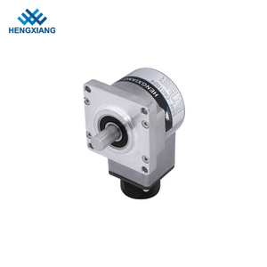 S52F Elevator Encoder 52*52mm Flange encoder photoelectric incremental encoder solid shaft 10mm differential output with MS3106A-18-1S connector