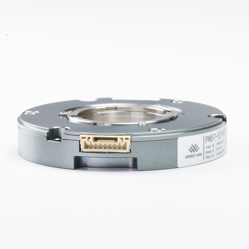 PM58 Bearingless Absolute Encoder Single-turn Multi-turn Biss-C SSI RS485 Max To 24bit hollow shaft 14-24mm thickness 10mm 