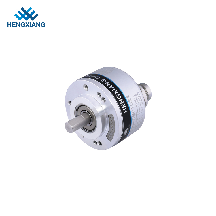 S50 rotary encoder Outer diameter 50mm 8mm solid shaft encoder with 8 pin connector 1024/1200/1440/2048/2500 resolution PNP output quadrature shaft encoder