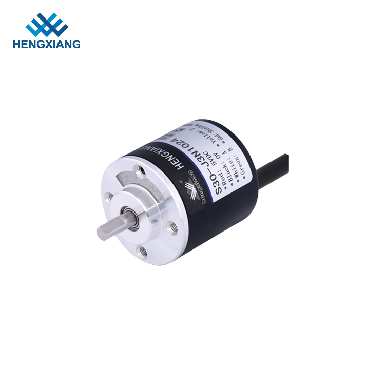 Lightweight Solid Shaft Encoder 4mm Axial Length , CNC Optical Encoder S30