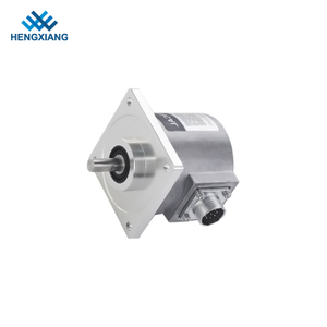 S65F Solid Shaft Encoder Motorized encoder 65*65mm square flange optical encoder installation size 52.4*52.45mm with M18-3P connector 3000pulse push-pull circuit HC25-30000000, IT65-Y-3600ZND2CR/S331a