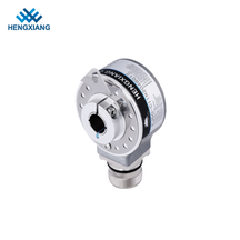 KJ50 hollow shaft encoder blind hole 15mm single turn encoder absolute rotary encoder NPN open collector gray code output low cost encoder
